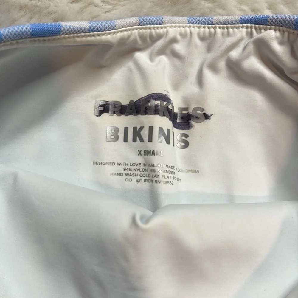 Frankie’s Bikinis Gingham 3 Piece Set - SIZE: XS